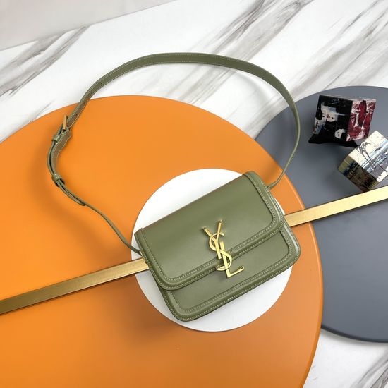Yves Saint Laurent YSL Solferino Textured Leather Shoulder Bag 634306.Zx