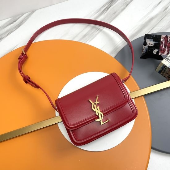 Yves Saint Laurent YSL Solferino Textured Leather Shoulder Bag 634306.Zx