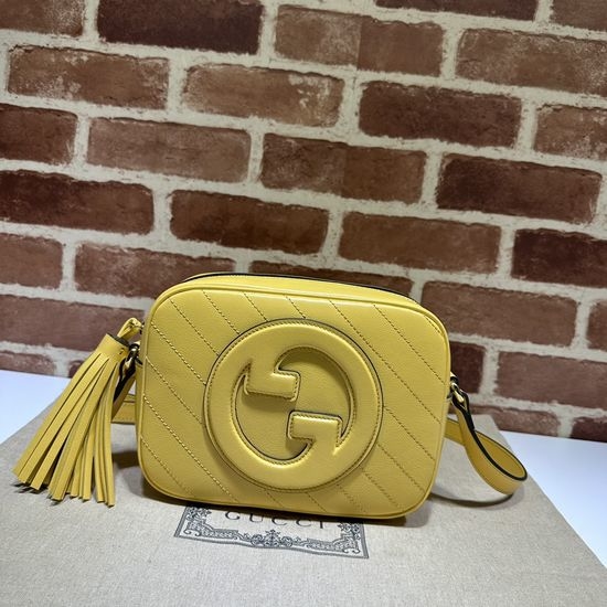 Gucci Yellow Original Leather Shoulder Bag 742360