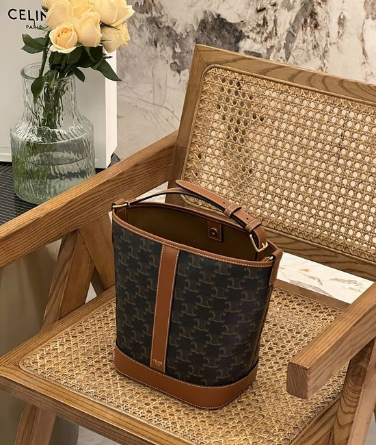 Celine Triomphe Bucket Bag 191442