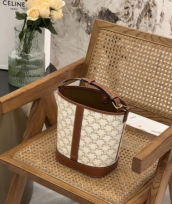 Celine Triomphe Bucket Bag 191442
