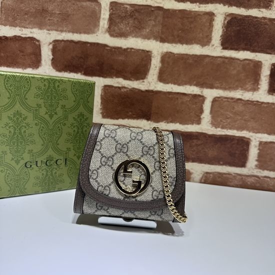 Gucci Small Bag Brown Rubber 725219