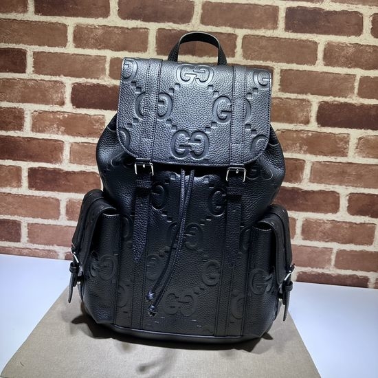 Gucci Black Litchi Embossed G Bag 625770