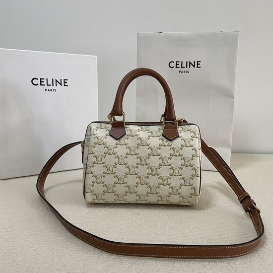 Celine Triomphe Canvas Boston Bag 197582