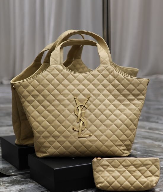 Yves Saint Laurent YSL Icare Nappa Leather Tote Bag 698651