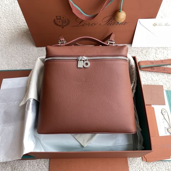 Loro Piana Extra Pocket Leather Backpack FAM 6491