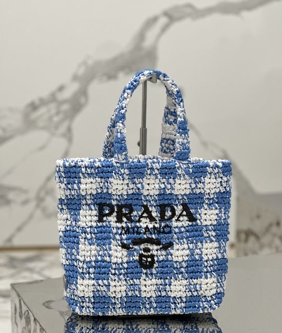 Prada Woven Raffia Tote Bag 1BG422
