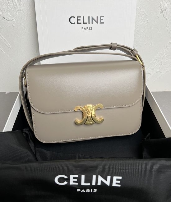 Celine Triomphe Classic Leather Shoulder Bag 187366