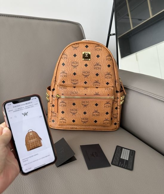 MCM STARK Side Stud Backpack Small Size 65005