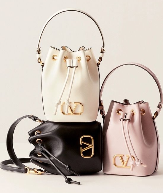 Valentino Garavani VLOGO Mini Lambskin Bucket Bag 0799