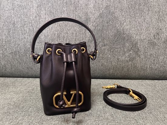 Valentino Garavani VLOGO Mini Lambskin Bucket Bag 0799