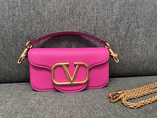 Valentino MINILOC VLogo Bright Pink Handbag 1133S