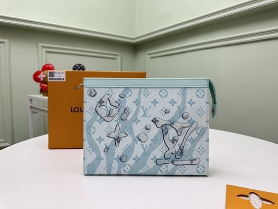 Louis Vuitton LV Monogram Aquagarden Pochette Voyage MM 14006