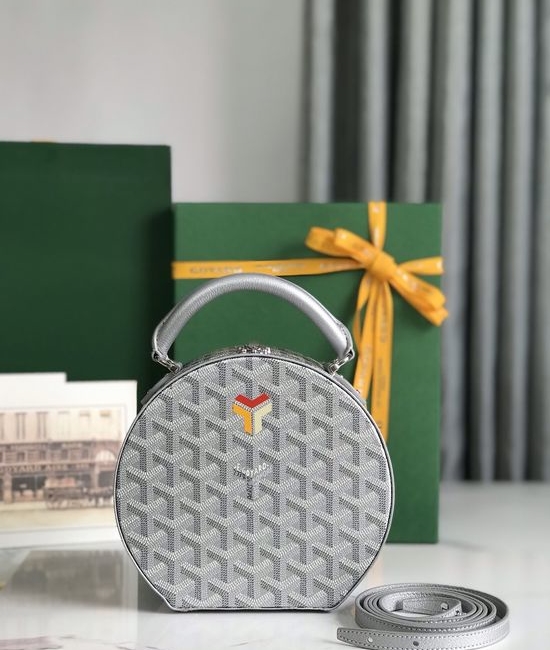 Goyard Alto Classic Hat Box with Wooden Frame 7956