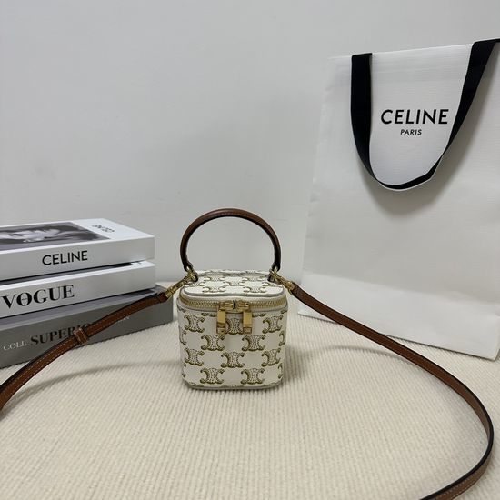Celine Small Cylinder Box Bag Solid Color 10J762