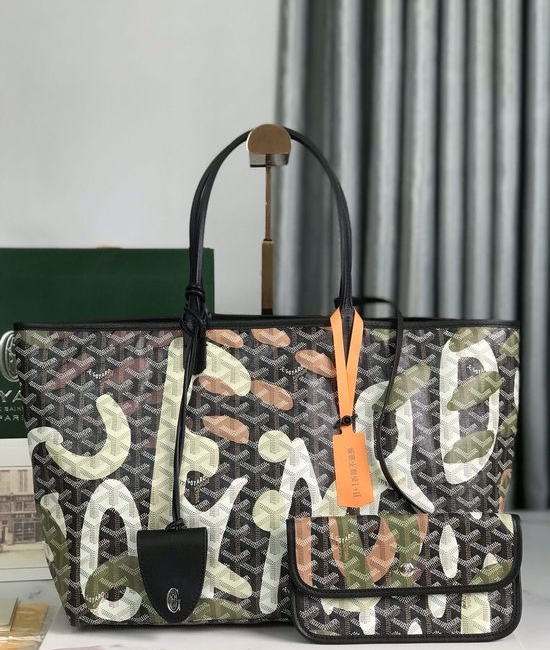 Goyard SAINT LOUIS Camouflage Print Tote 020184
