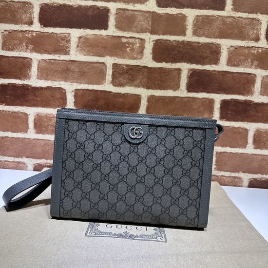 Gucci Large Bag Gray Coated 760243