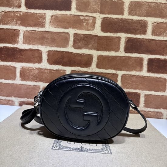 Gucci Black Leather Handbag 760175