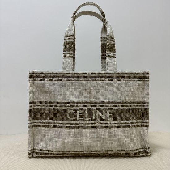 Celine Cabas Thais Large Terry Fabric Tote Bag 196762
