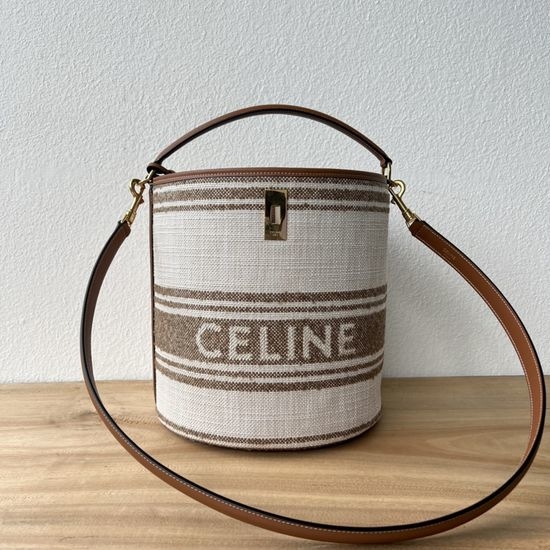 Celine BUCKET 16 Canvas Bucket Bag 195573