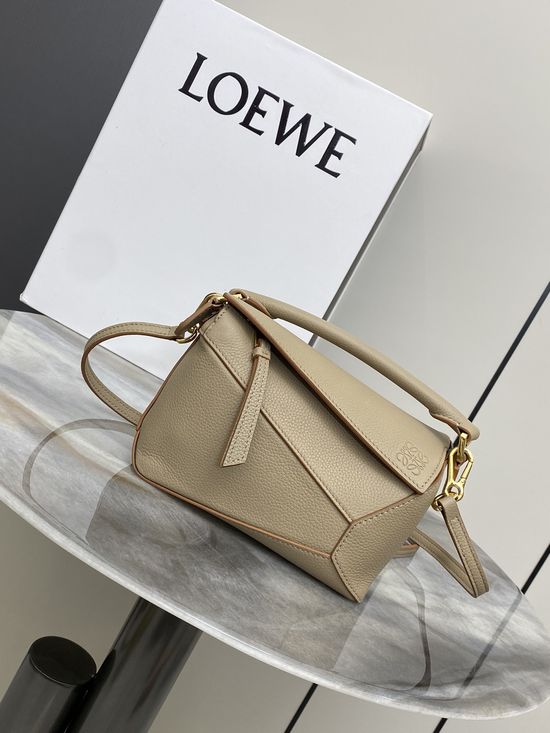 Loewe Puzzle Mini Leather Handbag 8003 Sand