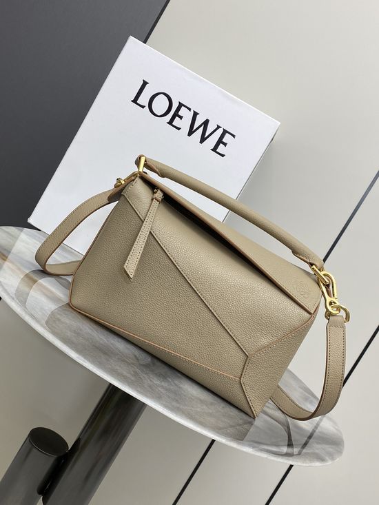 Loewe Puzzle Litchi Grain Leather Handbag 8010