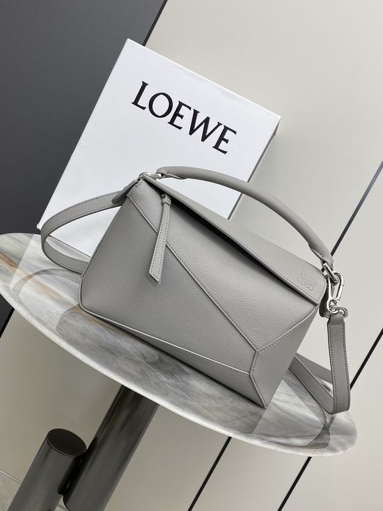 Loewe Puzzle Litchi Grain Leather Handbag 8010