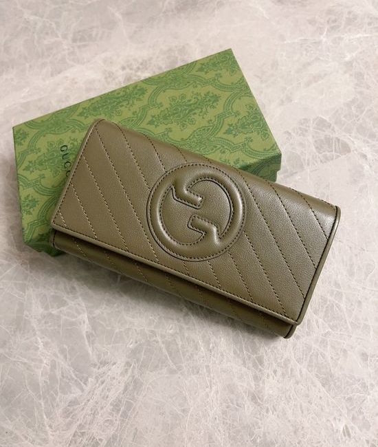 Gucci Blondie Full Zipper Leather Wallet 760302