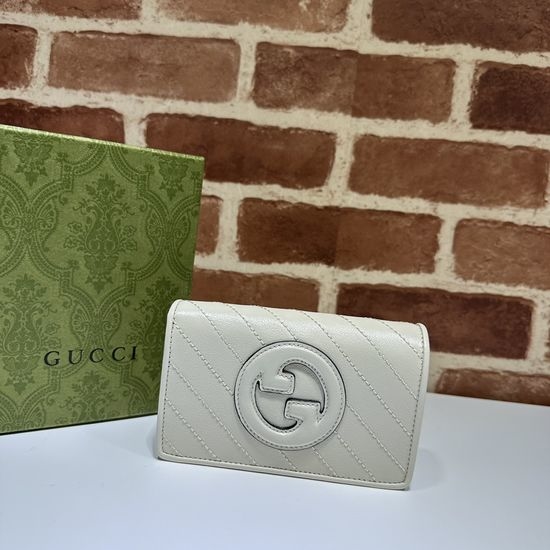 Gucci White Leather Classic Bag 760336