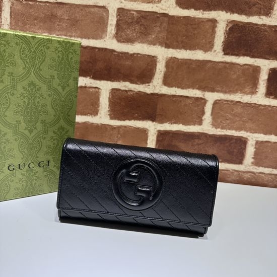 Gucci Black Leather Small Bag 760302