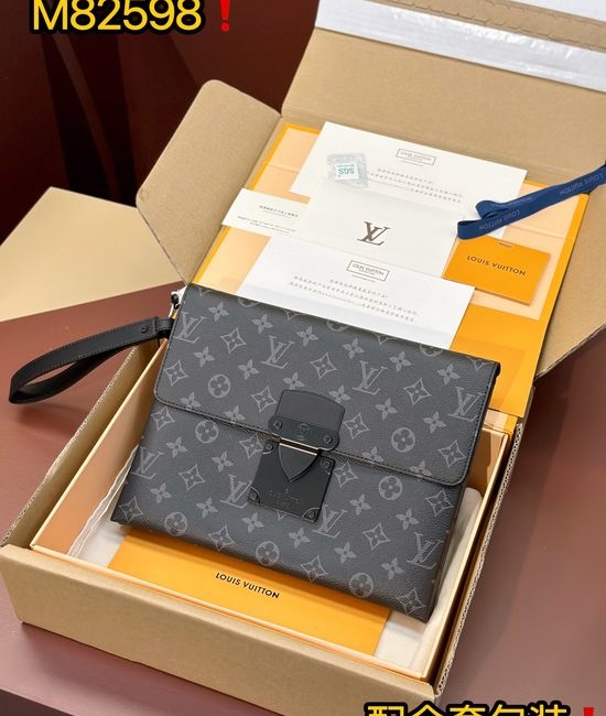 Louis Vuitton LV Pochette S-Lock Clutch M82598