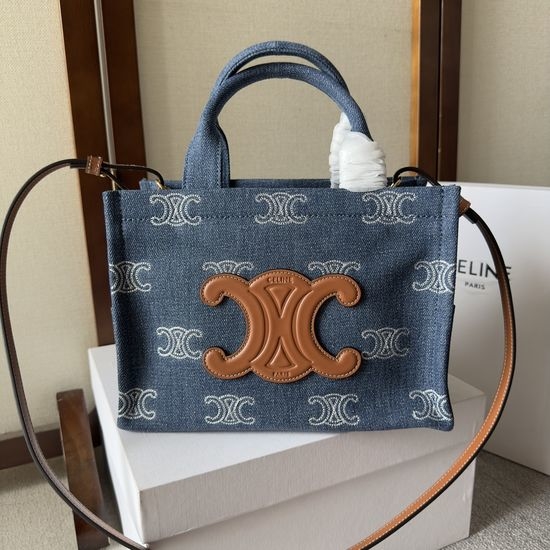 Celine Fabric Tote Logo Printed Large Capacity Bag 199162