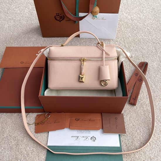 Loro Piana Extra Bag L19 Pink Leather FAN4086