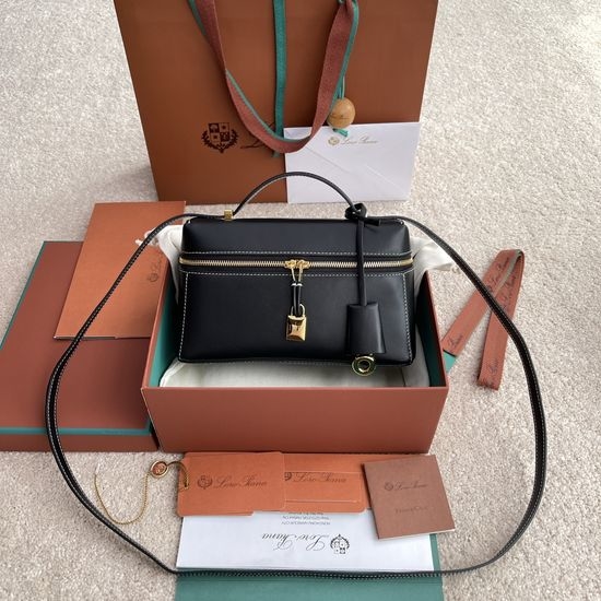 Loro Piana Extra Bag Smooth-Grained Black 8353