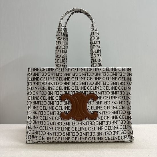 Celine CABAS THAIS Printed Fabric Tote Bag 196762