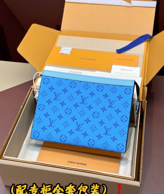 Louis Vuitton LV Pochette Voyage Canvas Medium Clutch M30761