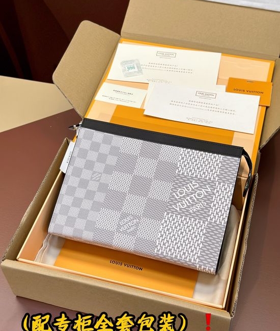 Louis Vuitton LV Pochette Voyage Damier Graphite Bag N60443