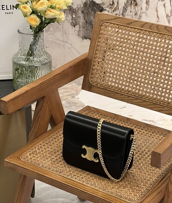 Celine College Triomphe Chain Bag 113583