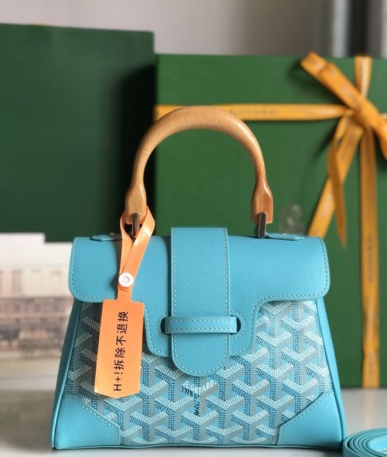 Goyard Sagon Mini Bag in Turquoise Blue 17066