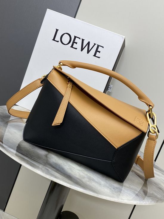 Loewe Puzzle Color-block Leather Handbag 9311