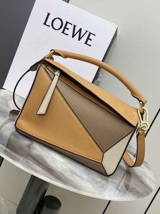 Loewe Puzzle Colorblock Leather Handbag 9005