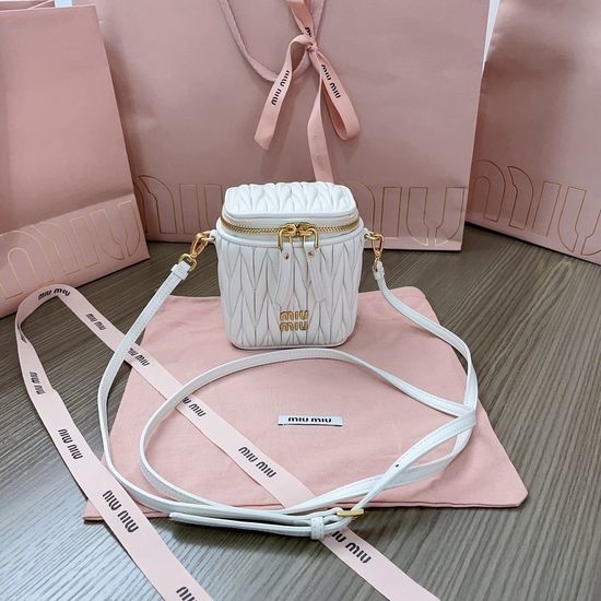 Miu Miu Matelasse Mini Lambskin Cosmetic Bag 5NR018