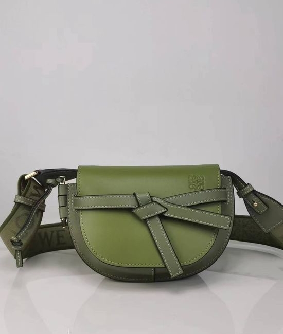 Loewe Mini Gate Dual Leather Shoulder Bag 56t21S