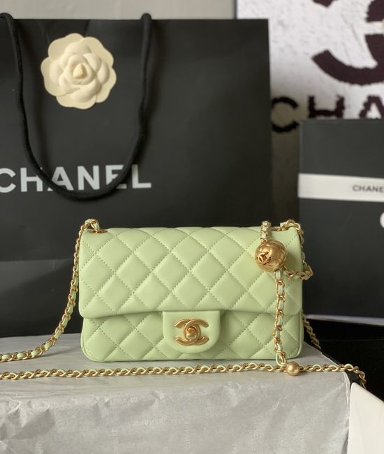 Chanel Classic Bag CF Gold Pearl Series AS1787#