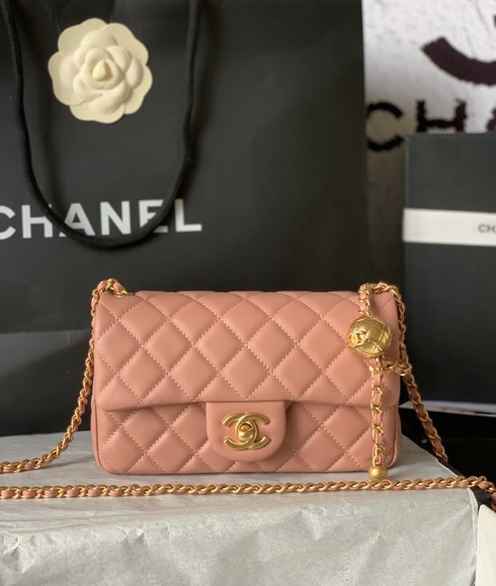 Chanel Classic Flap Gold Ball Adjustable Shoulder Bag AS1787