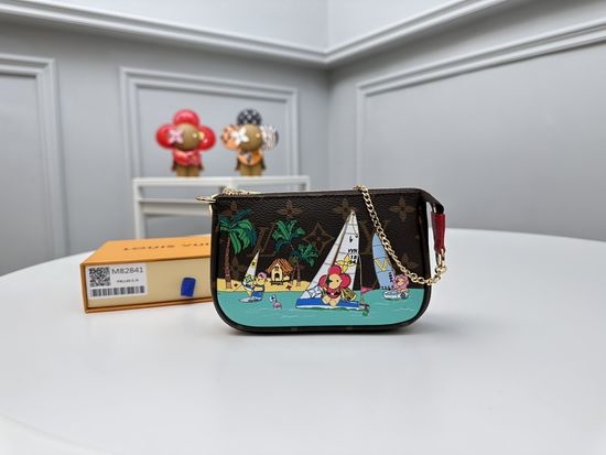 Louis Vuitton LV Mini Pochette Accessoires Tropical Print Collectible 14944
