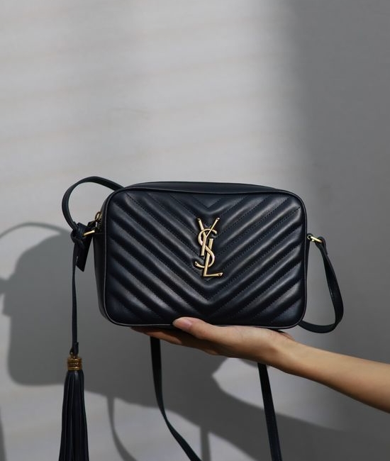 Yves Saint Laurent YSL Lou Camera Bag Royal Blue 520534-1