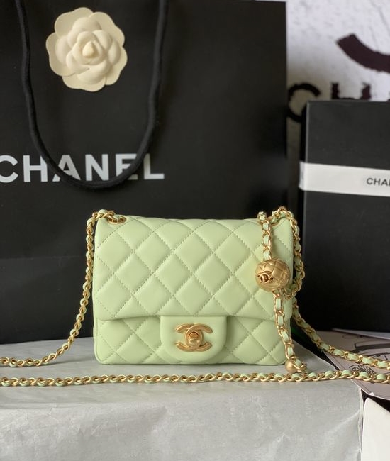 Chanel CF Gold Bead Adjustable Shoulder Bag AS1786