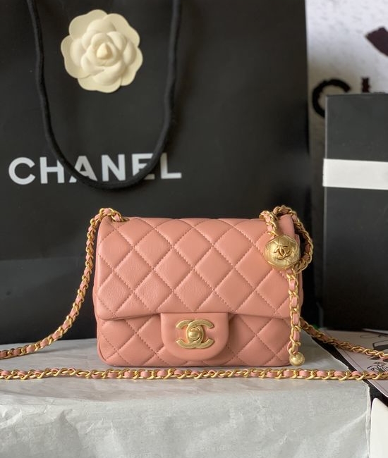 Chanel Classic Flap Gold Ball Adjustable Shoulder Bag AS1786