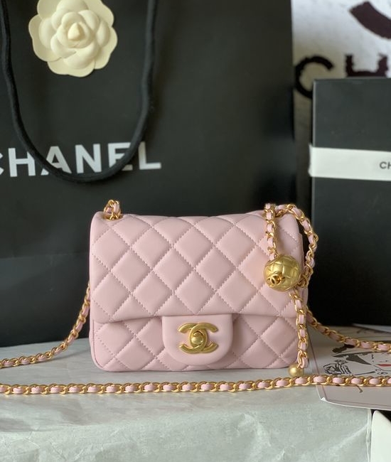 Chanel Classic Flap Gold Ball Handbag AS1786